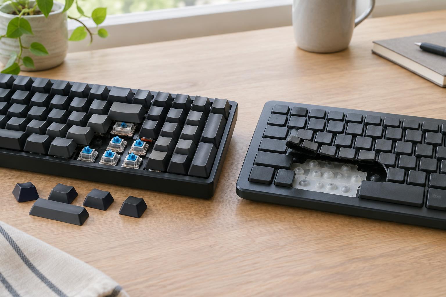 Mechanical vs Membrane Keyboards: Feel, Noise, and Durability